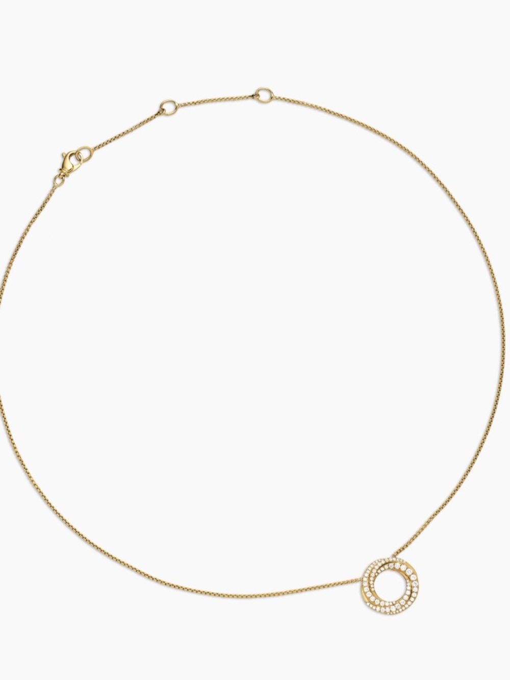 DAVID YURMAN PETITE PAVÉ CROSSOVER PENDANT NECKLACE
18K Yellow Gold & Diamonds - Picture 7 of 16